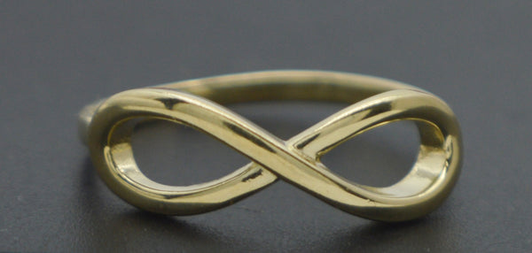 Real 10K Solid Yellow Gold 6mm Infinity Love Knot Engagement Ring 2.0g All Sizes.jpg