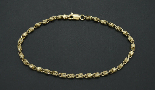 Real 10k Yellow Gold 3mm Turkish Rope Chain Bracelet and Anklet.jpg