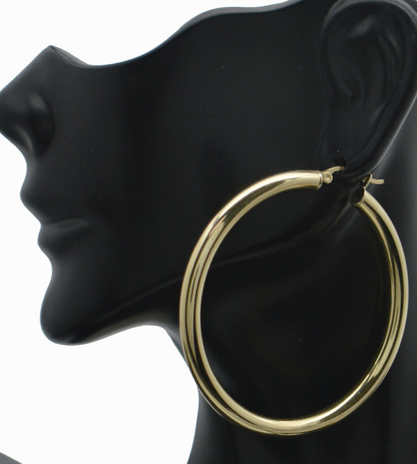 Real 14K Solid Yellow Gold 50mm x 4mm Big Large Endless Hoop Earrings 5.0gr.jpg