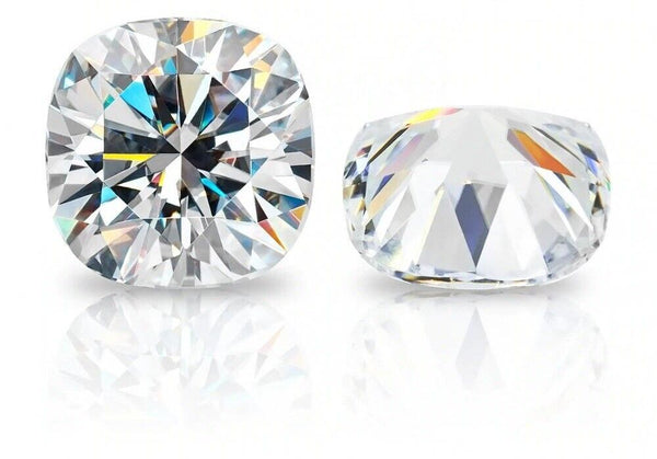 Real Loose Moissanite Cushion Cut Gem Stone W. GRA Certificate VVS1 D All Sizes.jpg