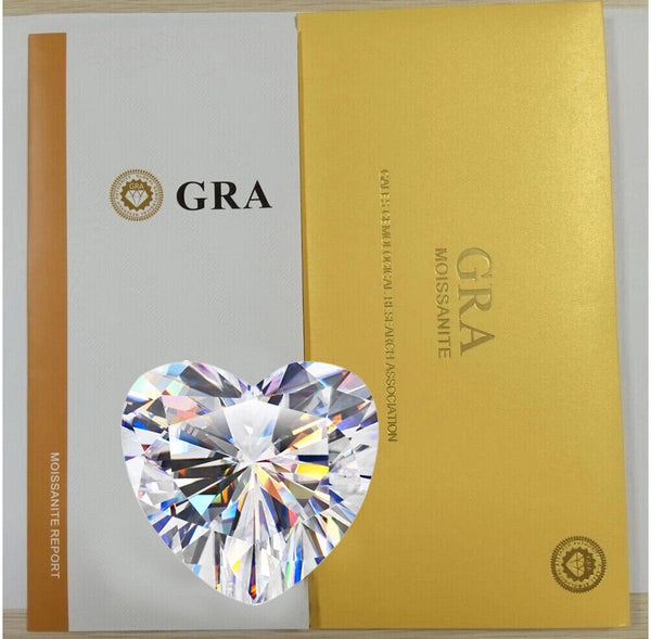 Real Loose Moissanite Heart Cut Gem Stone W. GRA Certificate VVS1 D All Sizes.jpg