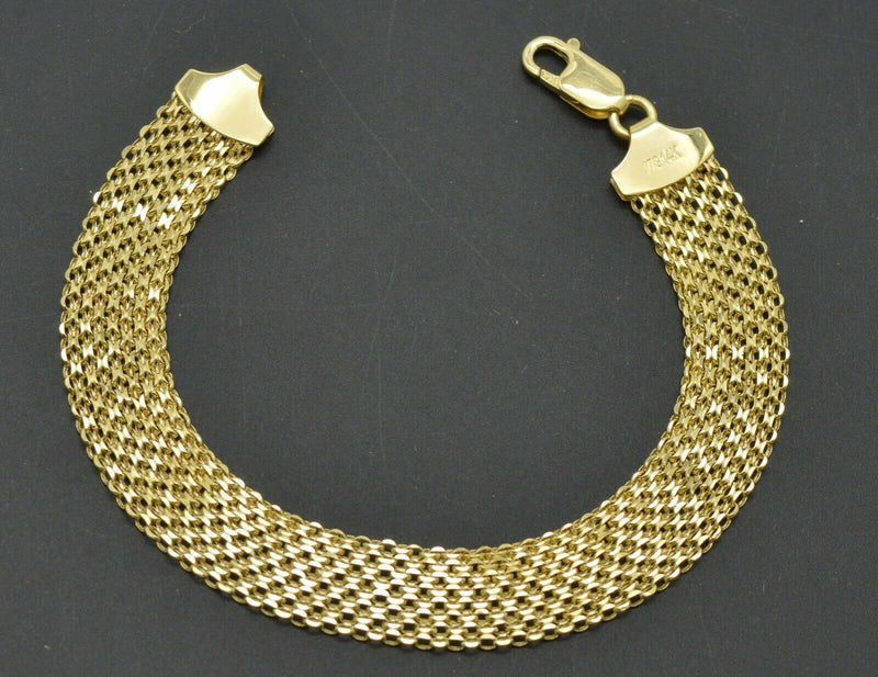 14k Yellow Solid Gold Bismark Link Bracelet 11 mm 7.5'' – bhjewelryny