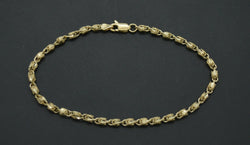 Real 10k Yellow Gold 3mm Turkish Rope Chain Bracelet and Anklet.jpg