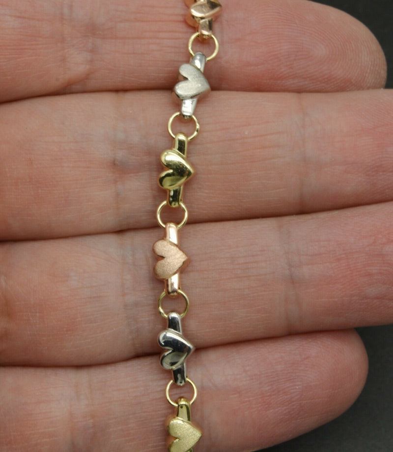 Amazon.com: JewelryWeb - Solid 10K Yellow Gold Thin Flat Mariner Link Anklet  - 1.3mm wide x 10