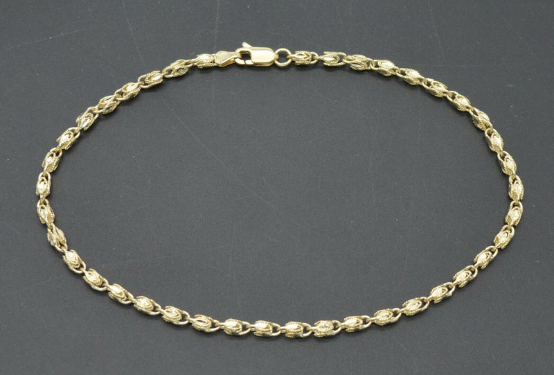 Real 10k Yellow Gold 3mm Turkish Rope Chain Bracelet and Anklet.jpg