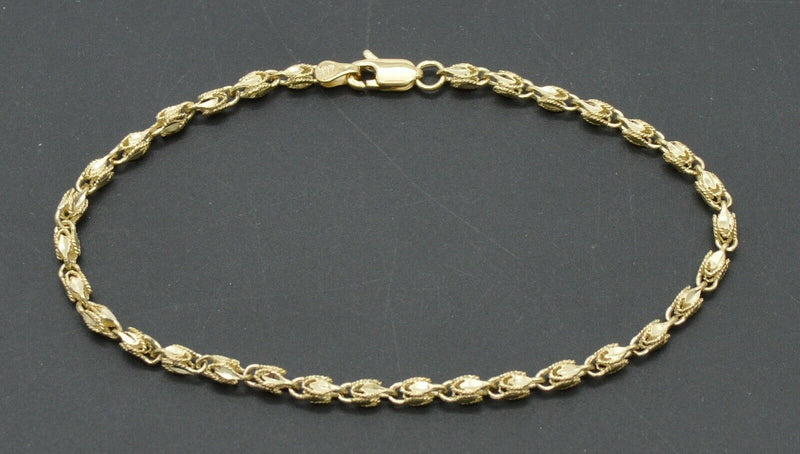 Real 10k Yellow Gold 3mm Turkish Rope Chain Bracelet and Anklet.jpg