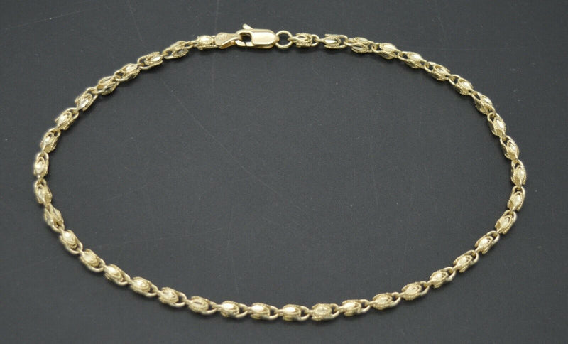 Real 10k Yellow Gold 3mm Turkish Rope Chain Bracelet and Anklet.jpg