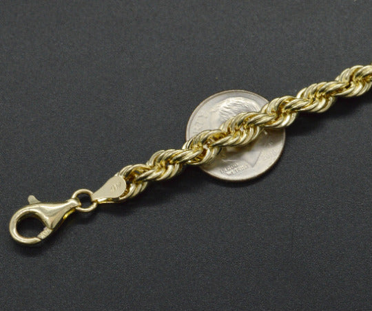6mm Gold Rope Chain 30 - SpicyIce