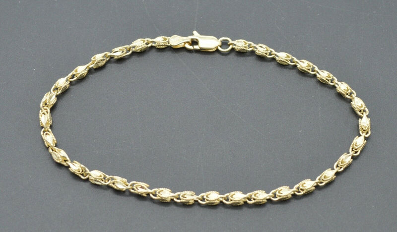 Real 10k Yellow Gold 3mm Turkish Rope Chain Bracelet and Anklet.jpg