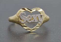 Real 10k Solid Yellow Gold Heart Shape Sexy Women Ring 11.5mm 1.9gr.jpg