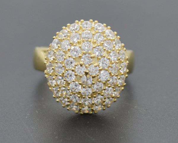 Real 10k Solid Yellow Gold Oval Moissanite Engagement Women Ring 17.0mm 4.1gr.jpg