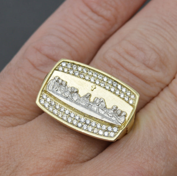 Real Solid 10K Yellow Gold Men's Large Nugget Ring All Sizes Rings 6.3 grams.jpg