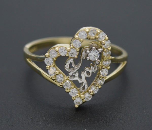 Real Solid 10k Yellow Gold Women Heart Shape 1.8gr Ring All Sizes 14.6mm.jpg