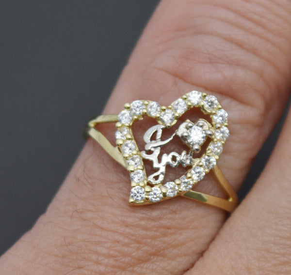 Real Solid 10k Yellow Gold Women Heart Shape 1.8gr Ring All Sizes 14.6mm.jpg