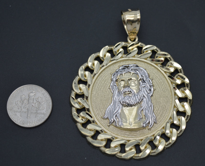 Jesus on sale medallion pendant