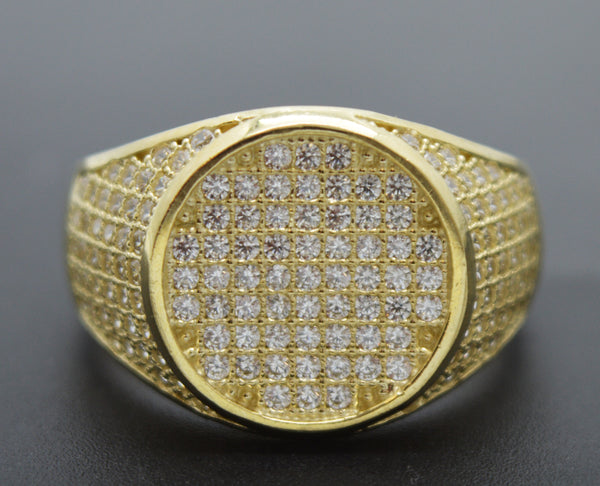 Real 10k Yellow Solid Gold Hip Hop Round Ring All Sizes 6.0 Grams 15.2 mm.jpg