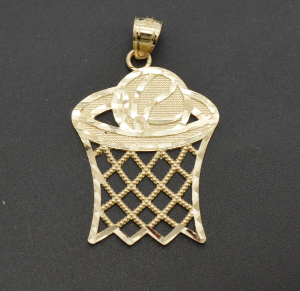 Real 10k Solid Yellow Gold Basket Ball Sports Charm Pendant  1.5 gr 31.1 mm.jpg