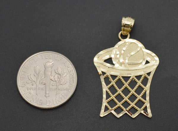 Real 10k Solid Yellow Gold Basket Ball Sports Charm Pendant  1.5 gr 31.1 mm.jpg