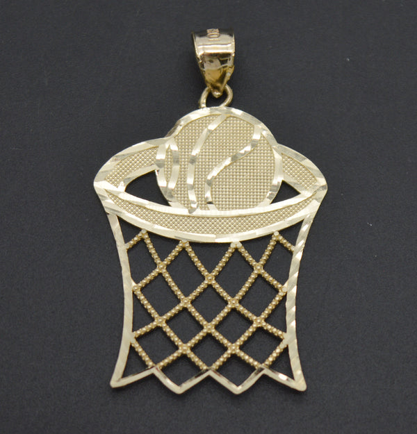 Real 10k Solid Yellow Gold Basket Ball Sports Charm Pendant  3.0 gr 40.9 mm.jpg