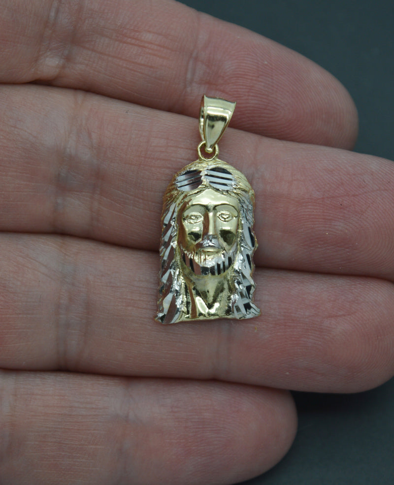 Real 10k Solid Yellow Gold Jesus Head Pendant 1.9 gr 30.1 mm.jpg