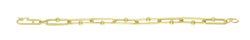  14K Yellow Gold 7.75" Charm Oval Link Bead Chain 5.89gr Bracelet.jpg